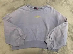 lovetoxic ラブトキ紫色 Sサイズ トレーナー　クロップド丈