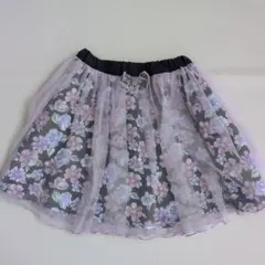 anyfam フラワープリントチュールスカート 110