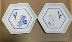 ムーミン 六角皿2枚セット