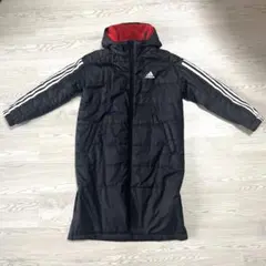 ⭐︎超美品⭐︎adidas ベンチコート ブラック/レッド 140