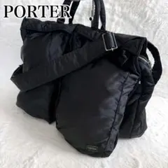 【極美品】ポーター タンカー ヘルメットバッグ L 2way ブラック 黒