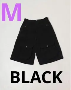 完売品【a2o】パイルワイドカーゴショーツ Mサイズ黒