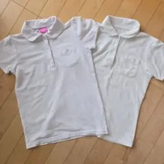 ホワイトポロシャツ 女の子140㎝ 2枚セット