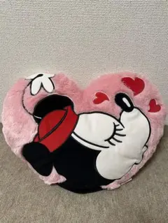 (最終値下げ)ディズニー　Disney ミニーちゃん　ハート型クッション