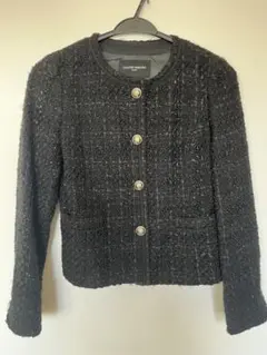 UNITED ARROWS 黒 ツイードジャケット入学式卒業式カジュアルおしゃれ