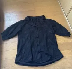 【majestic legon 】黒 五分袖シャツ