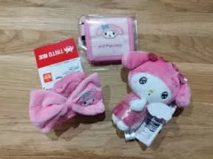 【セガ・タイトー限定】マイメロディ ぬいぐるみ・ヘアバンド・財布 セット