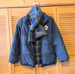 【Jenni Love (ジェニーラブ)】中綿リバーシブルコート ネイビー150