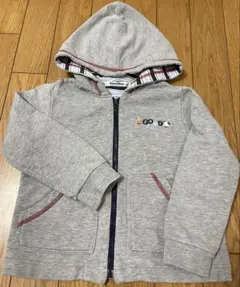 familiar フード付きグレー パーカー100㎝