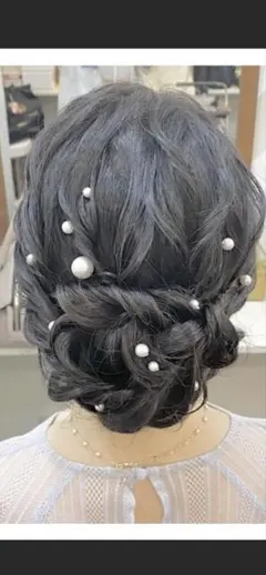 新品パールスクリューピンヘアピン結婚式17点セットで定価5000円以上半額以下