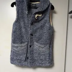 OUTDOOR フリースベスト Mサイズ グレー