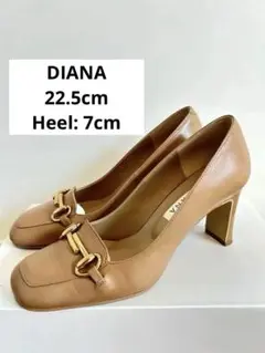 DIANA ダイアナ ホースビット パンプス ベージュ 22.5cm