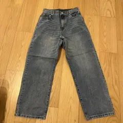 ワイドセミフレアデニムパンツ L 未使用品