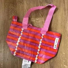 IKEAエコバッグ マリメッココラボ品 ファスナー付き