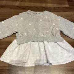 après les cours 花柄刺繍 長袖カットソー 110cm