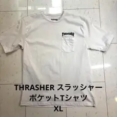 THRASHER スラッシャー ポケット付き Tシャツ ホワイト XLのサムネイル