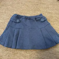petit main ネイビー プリーツスカート