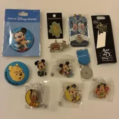 ディズニー　ピンバッジ　缶バッジ　まとめ売り
