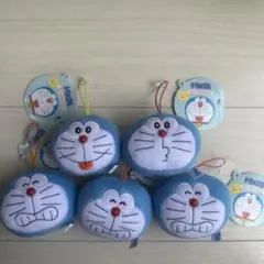 ドラえもん　フェイスマスコット5個セット　タグ付き