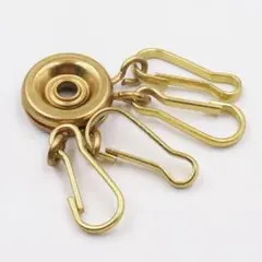 金色キーホルダー 　4フック付き