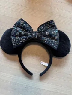 ミニー耳カチューシャ　キラキラリボン
