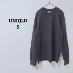 ユニクロ　UT　カットソー　ロンT　エアリズム　シンプル　クルーネック　綿混　S