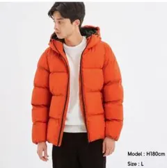 ★　ジーユー　GU 　中綿ブルゾン　オレンジ　人気色！　★