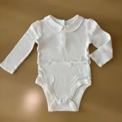 【美品】未使用 baby GAP 長袖ロンパース 18-24ヶ月 ホワイト