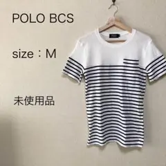 POLO BCS ワッフル ボーダー ポケット Tシャツ Mサイズ