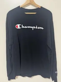 Champion ブラック Tシャツ L