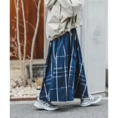 URBAN RESEARCH ITEMS チェックタックボリュームスカート
