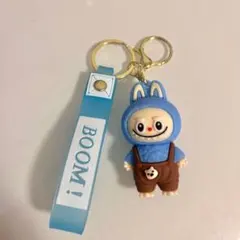 LABUBU（ラブブ）キーホルダー ブルー 水色 キーチャーム BOOM