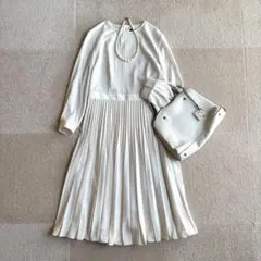 美品♡インディヴィ＊アコーディオンプリーツワンピース セレモニー　洗える　05