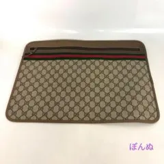 GUCCI グッチ ビンテージ クラッチバッグ GGスプリーム シェリーライン