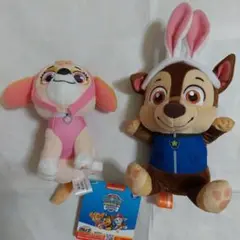 パウパトロール スカイとチェイス ぬいぐるみセット