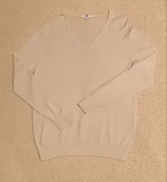【UNIQLO】メリノウール Vネックセーター XXL