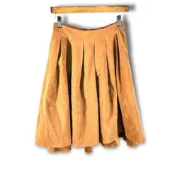 retro girl レトロガール フレアスカート ブラウン 茶色 春