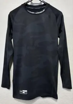 UNDER ARMOUR ColdGear 迷彩柄長袖シャツ LG ブラック
