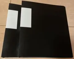 セリア 6リング A5バインダー ワイド (ブラック) 2個セット