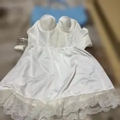 ブライダルインナー ビスチェ フレアパンツ セット　セモア