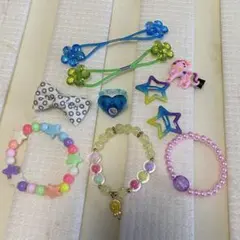 ヘアアクセサリーセット　ヘアゴム　ヘアピン