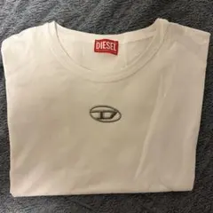 DIESEL Tシャツ ホワイト オーバルDロゴ