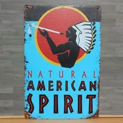 AMERICAN SPIRIT レトロ風 ブリキ看板 OK2594