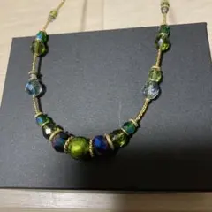 ヴェネチアングラス ハンドメイド 3連ネックレス - メルカリ