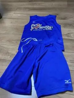ハーツバスケットボールユニフォーム 青 メッシュのサムネイル