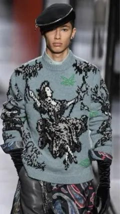 【定価25万】DIOR 20aw トワルドジュイ　セーター　ニットのサムネイル