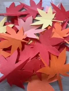 折り紙 壁面飾り 秋 もみじ 紅葉 50枚