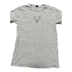 as colour 鹿ロゴ Tシャツ Sサイズ ライトグレー