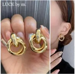 580 ゴールド 3連フープ イヤリング お洒落 シンプル プチプラ 人気
