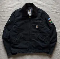 【USA製】 Carhartt デトロイトジャケット BLKブラック 美品のサムネイル